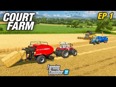 THE ADVENTURE BEGINS | Court Farm | Farming Simulator 22 - Ep1