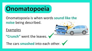 What is ONOMATOPOEIA? | Learn with Examples
