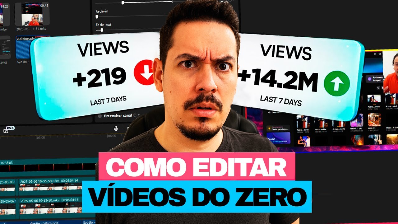 Como EDITAR VÍDEOS para YOUTUBE!🔥com CAPCUT 2025 Método FÁCIL #youtube #canaldophil #ganhardinheiro
