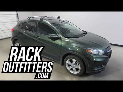 Honda HR-V 2016+ Outfitted with Thule SILVER AeroBlade EDGE Roof Rack