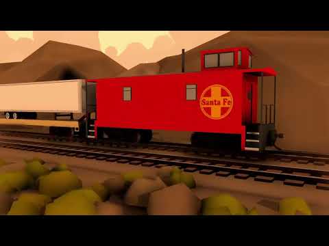 Atchison Topeka and Santa Fe 1970s Commercial (Rolling Line Recreation)