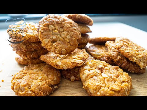 Haferflocken Kekse mit Kokos Flocken und Honig | Einfach und Schnell | Vegetarisch | Olga Kocht