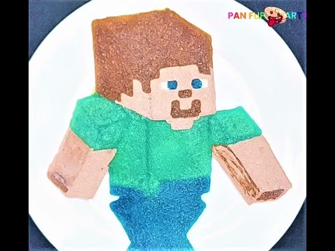 Pancake Art - Minecraft (Steve)