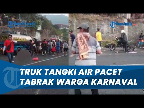 KRONOLOGI Truk Tangki Air Pacet Alami Rem Blong, Tabrak Warga Karnaval hingga Dikabarkan Tewas