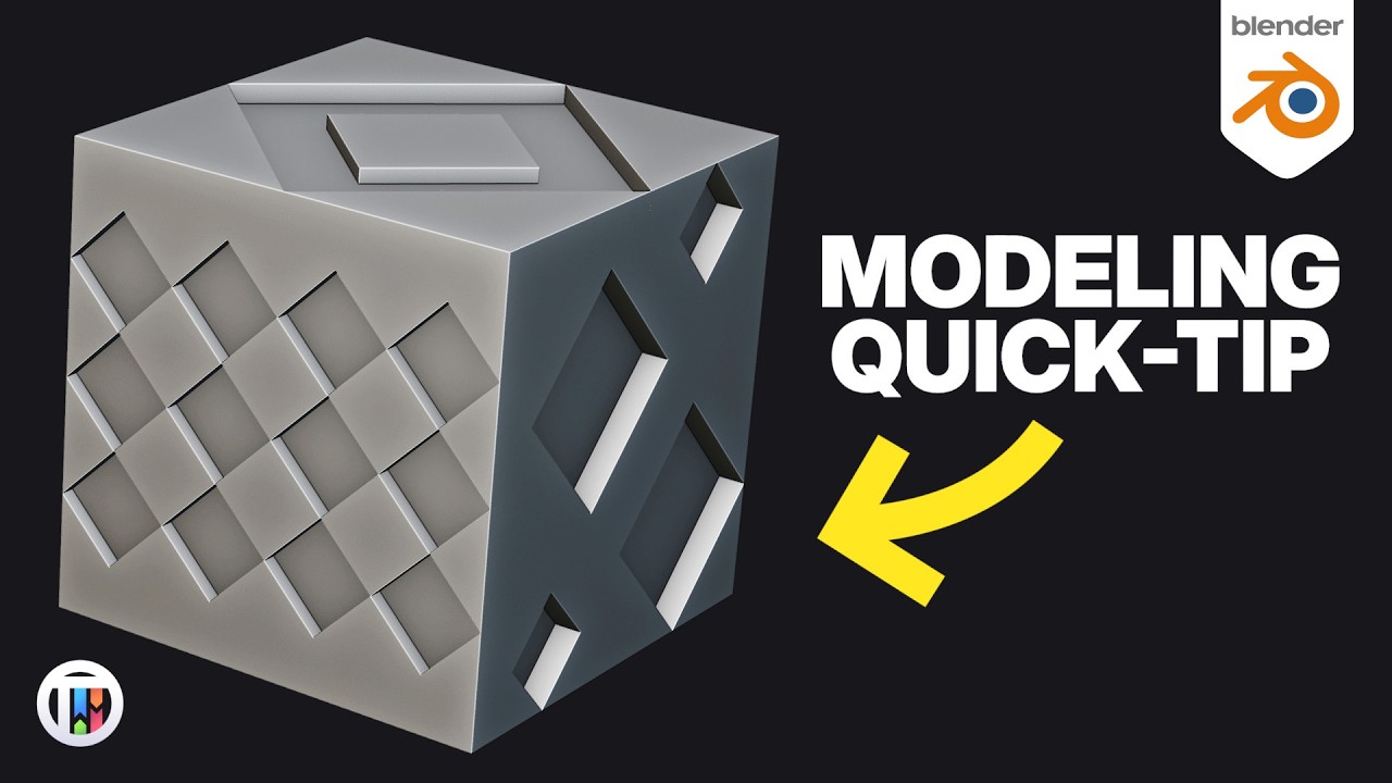 How to create a diamond pattern on objects in Blender