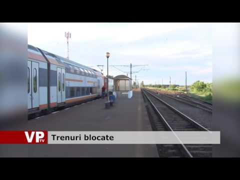 Trenuri blocate