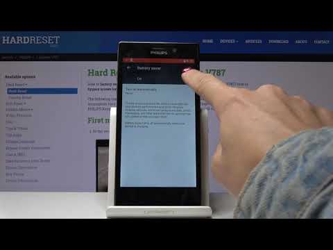 How to Enable Power Saving Mode in PHILIPS Xenium V787 - Extend Battery Life