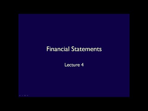 財務報表--第4講 收入報表(ASPE) (Financial statements - Lecture 4 Income Statement (ASPE))