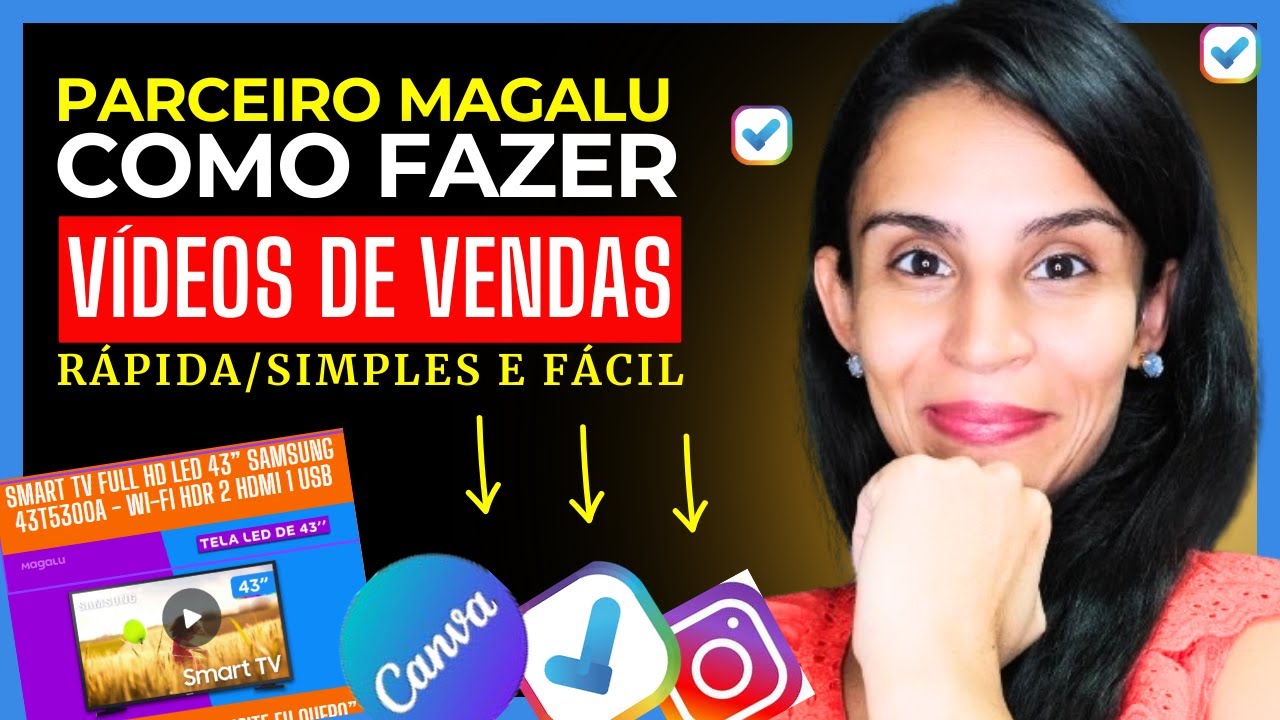 PARCEIRO MAGALU: COMO FAZER VÍDEO PARA VENDER COMO  AFILIADO MAGALU E  DIVULGAR NO INSTAGRAM (2024)