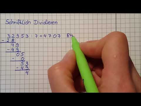 Mathe Klasse 4 - Schriftlich Dividieren mit Probe