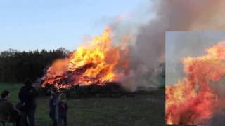 preview picture of video 'Osterfeuer 2014 in Damme/Dümmer'