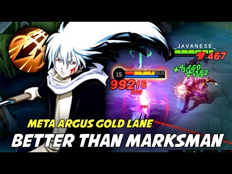 META !! ARGUS GOLD LANE BETTER THAN MARKSMAN | ARGUS BEST BUILD 2022 | ARGUS GAMEPLAY 2022