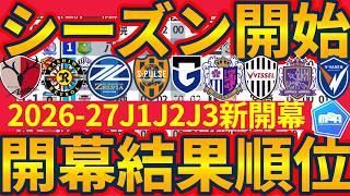 【J1/J2/J3開幕時点順位表】乱打戦横浜FMvs鹿島&G大阪vs浦和/大量得点町田が開幕首位/J2最上位は札幌八戸山形藤枝鳥栖/百年構想得点王FW田村翔太2得点の愛媛がTOPに