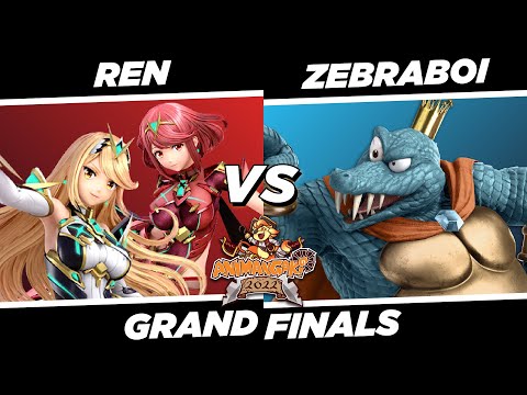 AniManGaki 2022 Grand Finals - Ren (Pyra/Mythra) Vs. ZebraBoi (King K.Rool) SSBU MALAYSIA