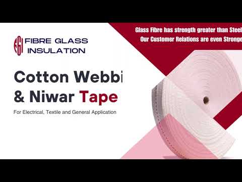 Cotton webbing & niwar tape 0.4, 0.9 mm for transformers, el...