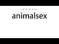 Animalsex