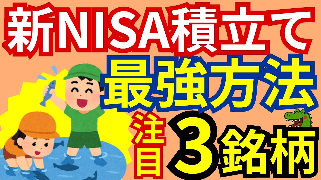 【株価暴落】新NISAを上手く活用しろ！今だから仕込んでおきたい最強3銘柄！これであなたも配当が可能！？今すぐ実践してみて！