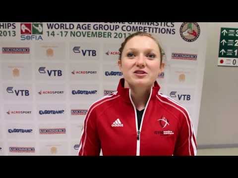 Rosie MacLennan Interview - 2013 World Trampoline Championships - Sofia Bulgaria