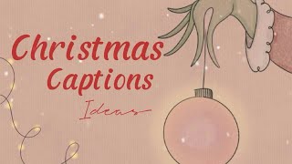 20+ CHRISTMAS CAPTION IDEAS // Aesthetic⋆⋆