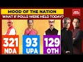 NDA Projected To Win 321 Seats If Polls Are Held Today | India Today Mood Of The Nation NDA Projected To Win 321 Seats If Polls Are Held Today | India Today Mood Of The Nation