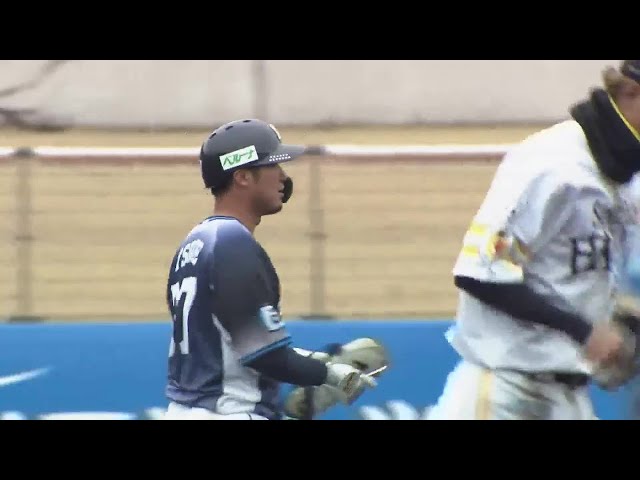 【5回表】ライオンズ・柘植世那の追加点となるタイムリーヒット!! 2022年2月23日 福岡ソフトバンクホークス 対 埼玉西武ライオンズ