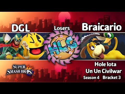 Hole Lota Un Un CivilWar - Braicario(Duck Hunt) VS DGL(Pac-Man, Captain Falcon) - WR 2