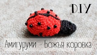 Рукоделие: вязание крючком амигуруми «Божья коровка» - Видео онлайн