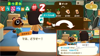 100ベルで買い取り400ベルで売りさばく悪徳タヌキ【あつ森part2】