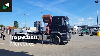 شاحنة ذات الخطاف Mercedes-Benz Arocs 2840 Arocs 6X4 HMF 1444-Z2 Crane VDL S-21-5500 containersy | صورة 4 - Autoline