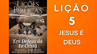 ESTUDOS BÍBLICOS | LIÇÕES BÍBLICAS  CPAD 2025 |  1º Trimestre |  Lição 5