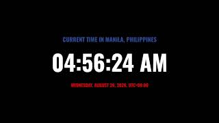 🔴 LIVE | Clock / Local time in manila philippines / what time is it now