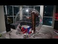 24 HOUR OVERNIGHT IN GIANT BUBBLE BALL! (INTENSE)