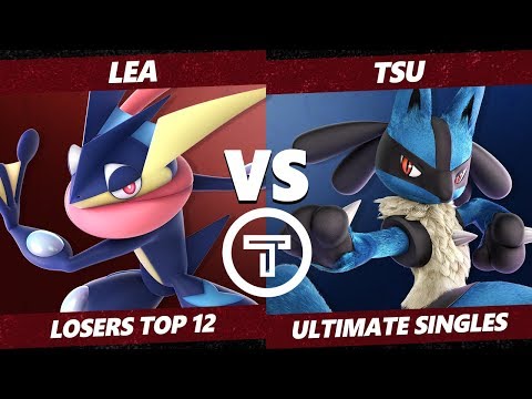 Thunder Smash 3 SSBU -  Tsu (Lucario) VS  Lea (Greninja) Smash Ultimate Losers Top 12
