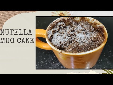Vannila mug cake | Nutella mug cake