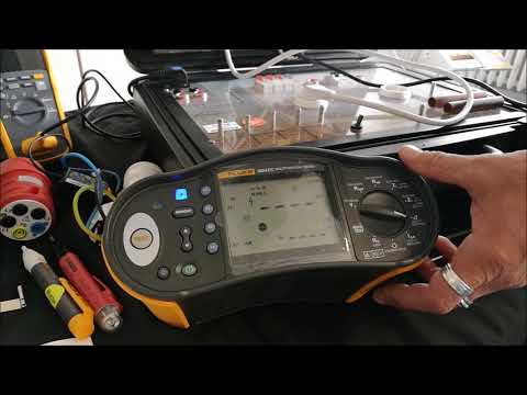 Fluke 1664 FC VDE 0100 Messen pruefen Fi RCD Pruefung Messung mit festem ansteigendem Auslösestrom