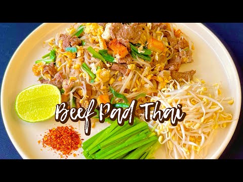 BEEF PAD THAI | ผัดไทยเนื้อ | 5 MINS RECIPE | QUICK AND EASY | ASIAN CUISINE | Senaivi's Kitchen