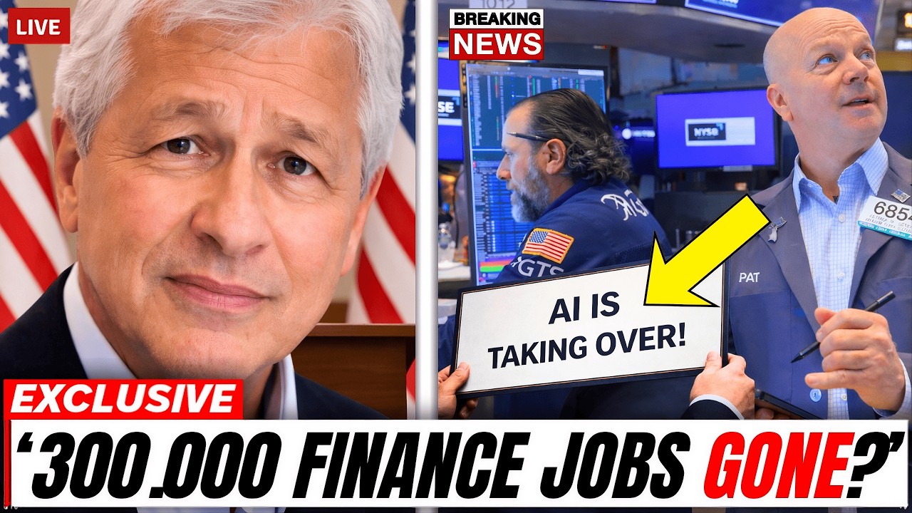 Jamie Dimon WARNS AI is Reshaping Over 300,000 Finance Jobs – Wall Street Job Market in CRISIS?