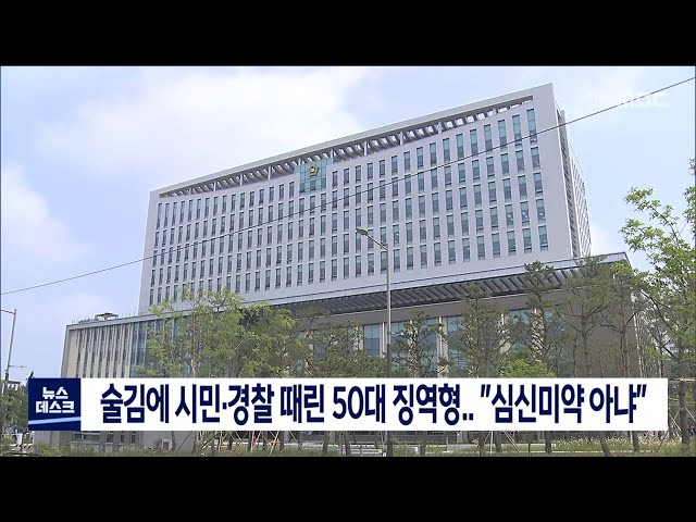 술김에 시민, 경찰 때린 50대 징역형