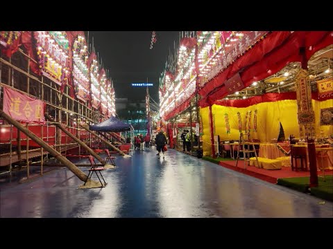 Walking into Jiu Festival Shatin 2025 day and night