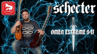 Video thumbnail for SCHECTER OMEN EXTREME S-II - новые электрогитары формы GIBSON SG by PopMusicRu