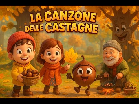 🎵 La Canzone delle Castagne 🌰 | Canzone allegra per bambini | Happy Tunes Kids