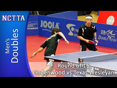 2015 TMS NCTTA Nationals: Mens Doubles [r16] - Lindenwood [A] vs Texas Wesleyan [C]