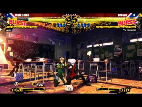 Persona 4 Arena Loser's Final Matt Coma vs Grover - Civil War 5 Tournament