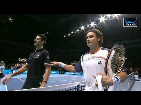 David Ferrer vs Novak Djokovic - 2011 London Finals RR Highlights