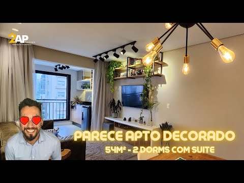 Apê que esta parecendo Decorado de Construtora 😍 Panamby, 65m², 2 Dorms com Suite e AMPLA SACADA