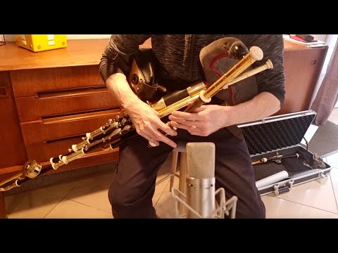 Xavier Boderiou - 4-keyed Gaiac Uilleann Pipes Chanter - Gooseberry Bush Reels