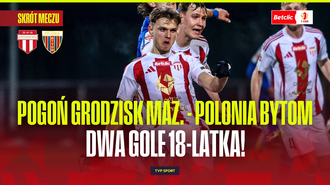 Pogoń Grodzisk Mazowiecki vs Polonia Bytom Highlights