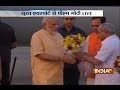 Prime Minister Narendra Modi arrives in Surat, Gujarat for a roadshow in the city