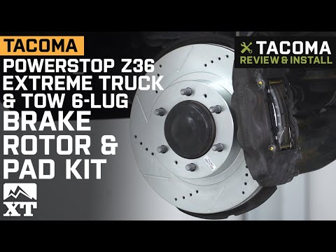 Tacoma Power Stop Z36 Extreme Truck & Tow 6-Lug Brake Rotor & Pad Kit (2005-2019) Review & Install