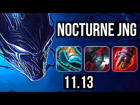 NOCTURNE vs OLAF (JUNGLE) | 10/1/8, 1900+ games, 1.5M mastery, Godlike | EUW Diamond | v11.13